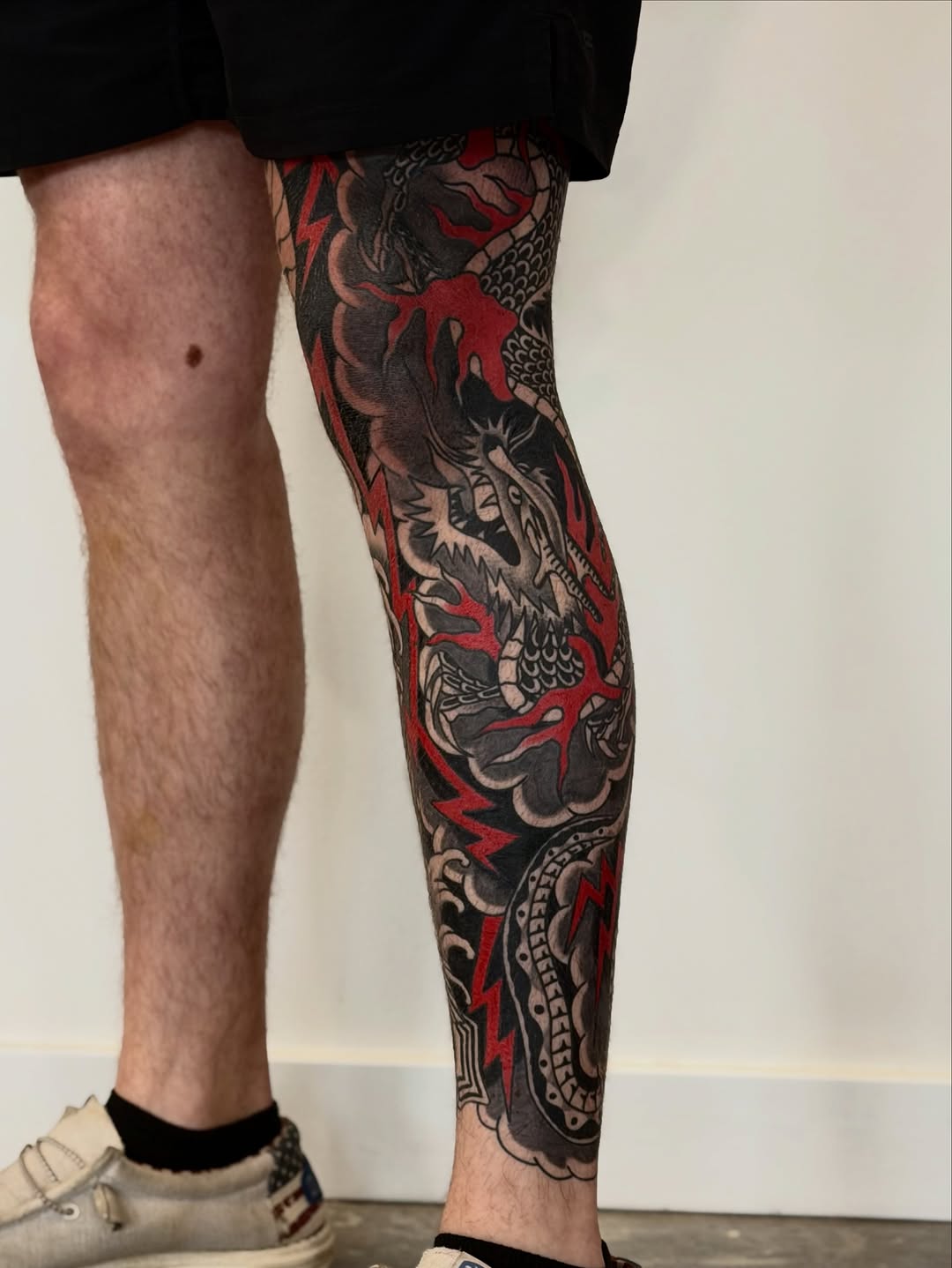 Tattoo by @darkcherry__ โ japanese_irezumi, blackwork