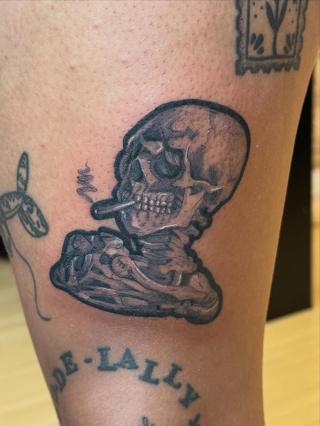 Tattoo by @onlyslightlyartistic โ black_and_grey, realism