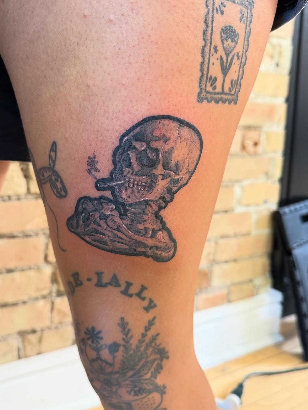 Tattoo by @onlyslightlyartistic โ black_and_grey, realism