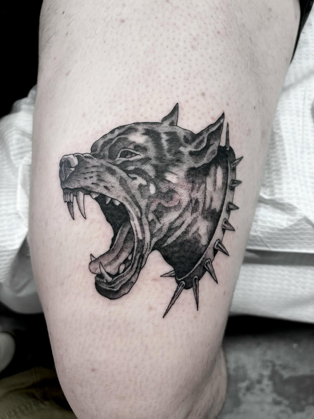 Tattoo by @zoedtattoos โ realism, black_and_grey