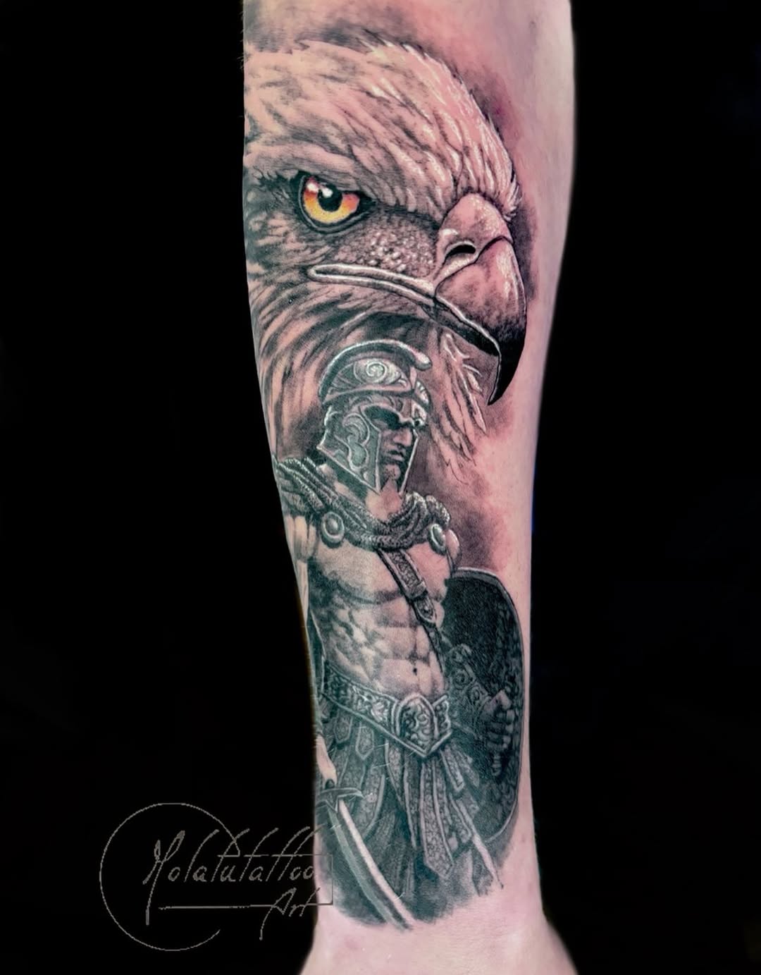 Tattoo by @molatutattoo — realism, black_and_grey