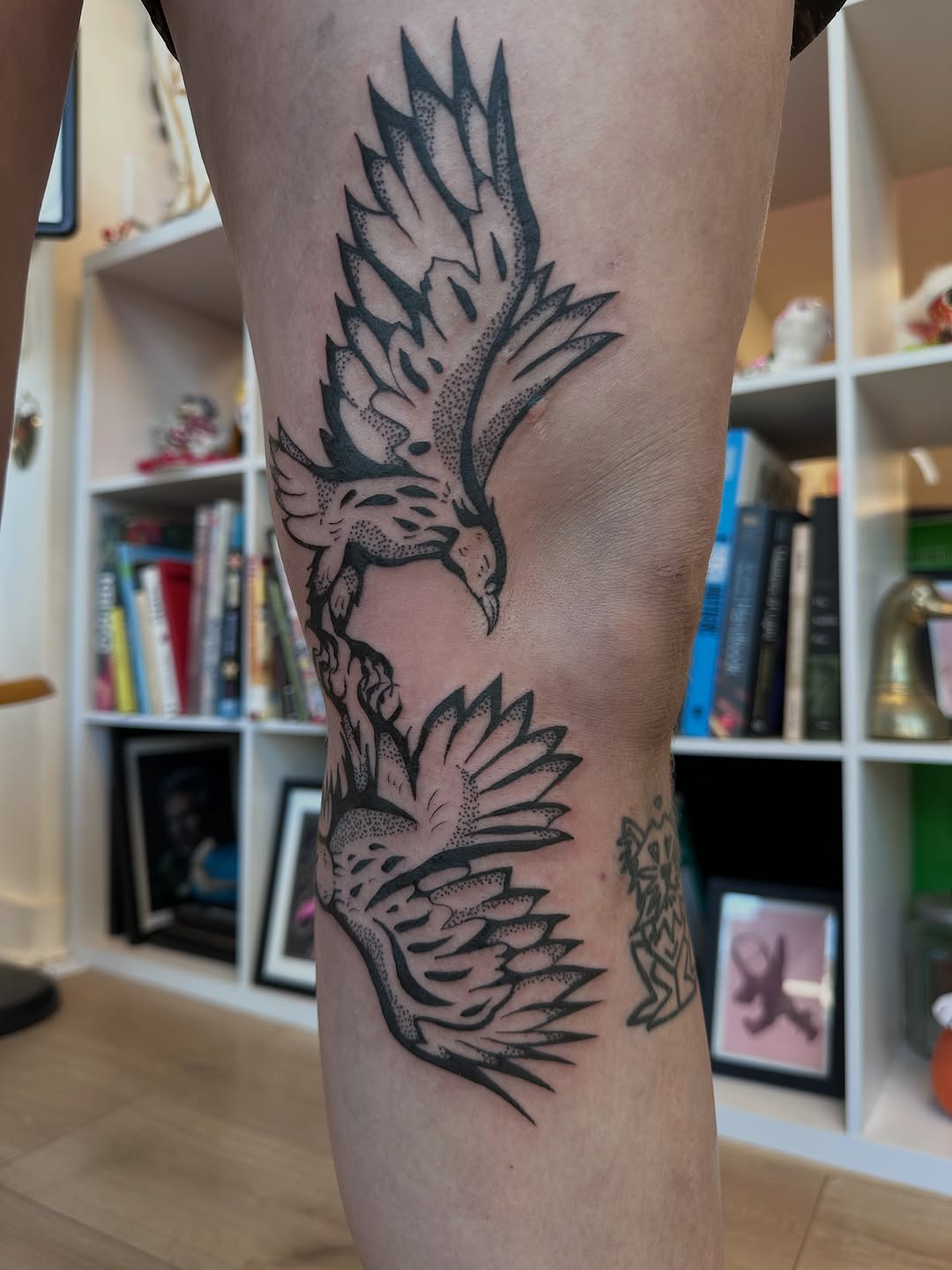 Tattoo by @amb.tattoo — illustrative, dotwork