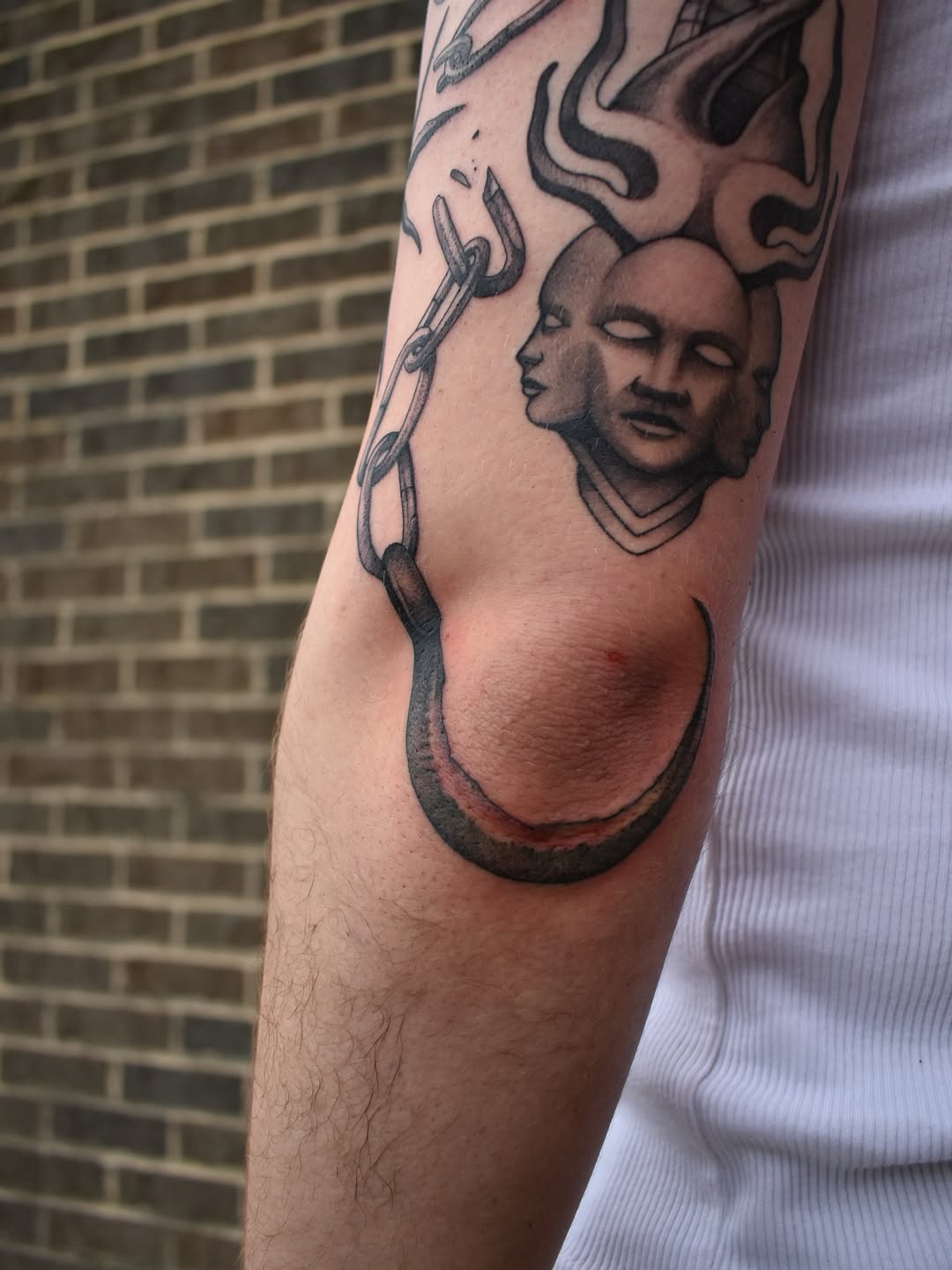 Tattoo by @legend_eli — illustrative, black_and_grey