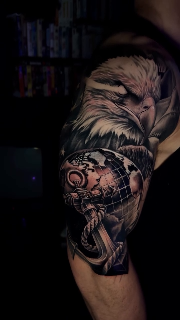 Tattoo by @itstommyink — realism, black_and_grey