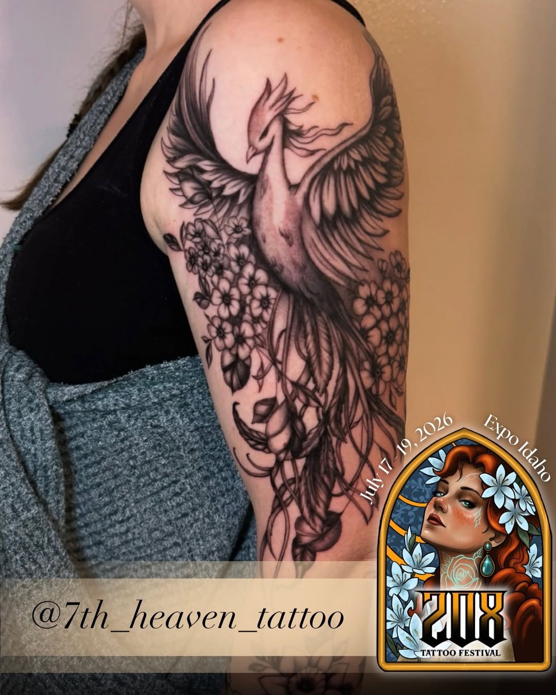 Tattoo by @7th_heaven_tattoo — black_and_grey, illustrative