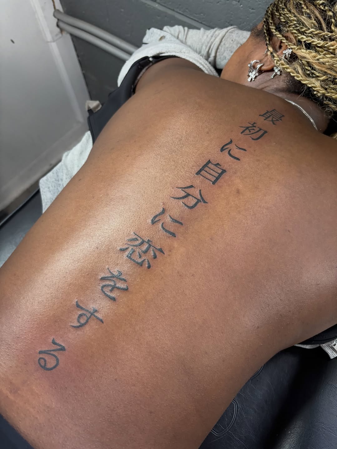 Tattoo by @shey.creative — lettering_script, black_and_grey