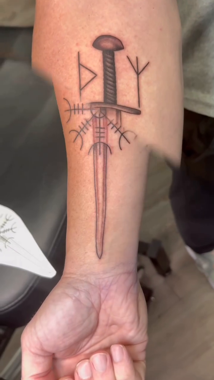 Tattoo by @tattoosorsumn — geometric, blackwork