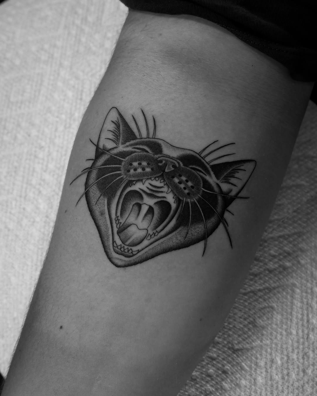 Tattoo by @zakbrochutattoo โ american_traditional, black_and_grey
