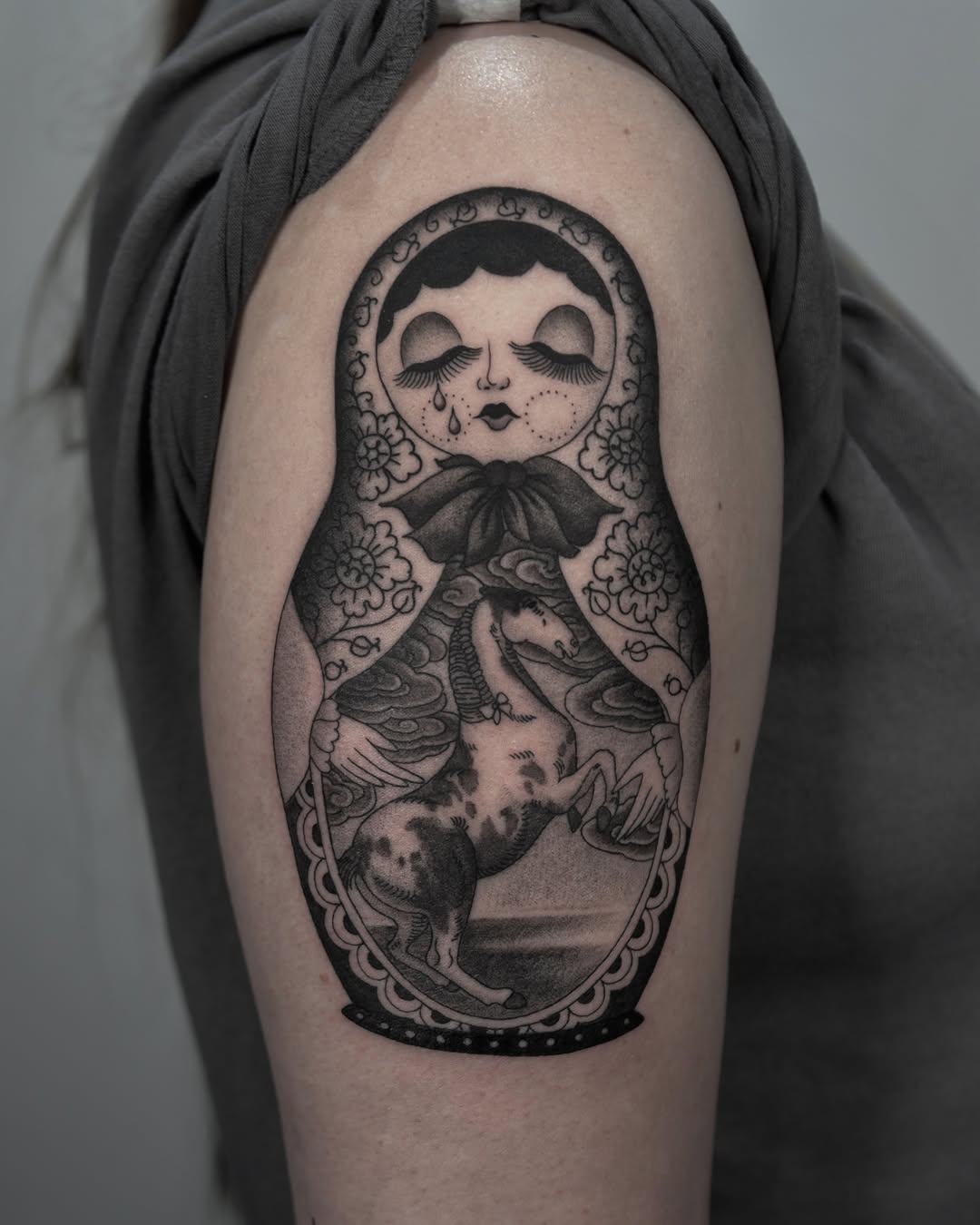 Tattoo by @zakbrochutattoo โ black_and_grey