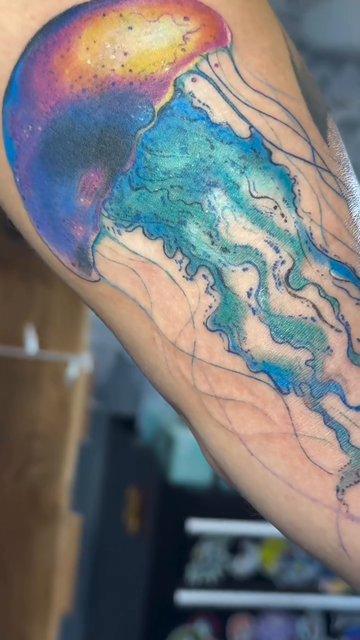 Tattoo by @michelastattoos — realism, watercolor
