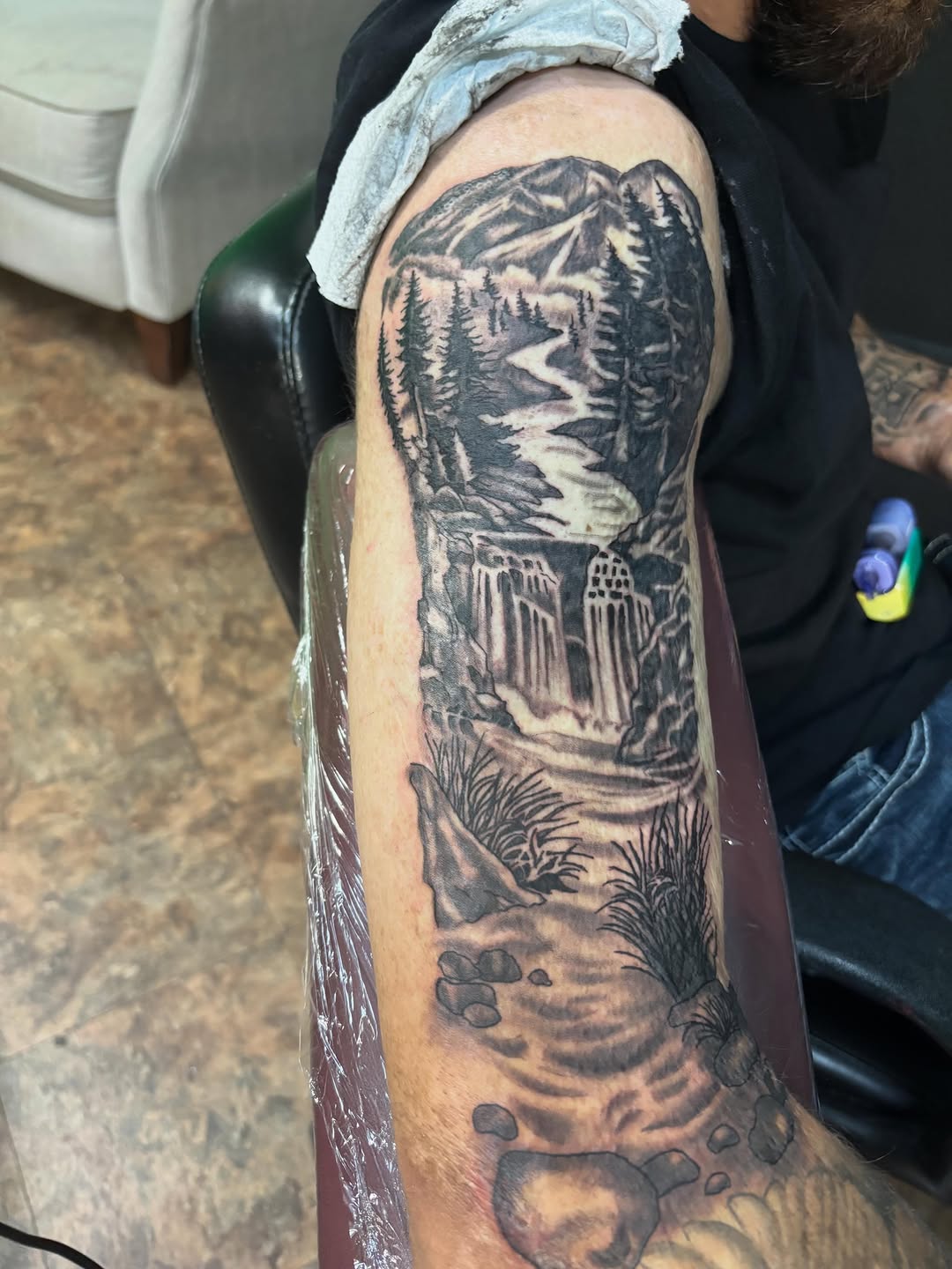 Tattoo by @inkys_ink — realism, black_and_grey
