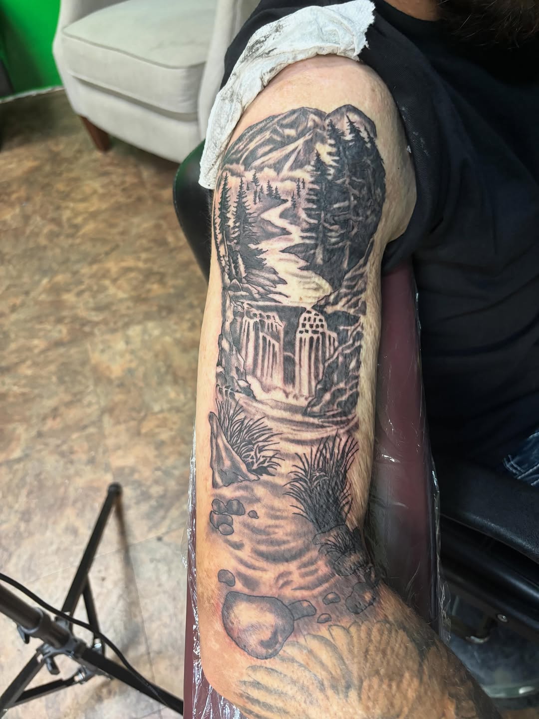 Tattoo by @inkys_ink — realism, black_and_grey