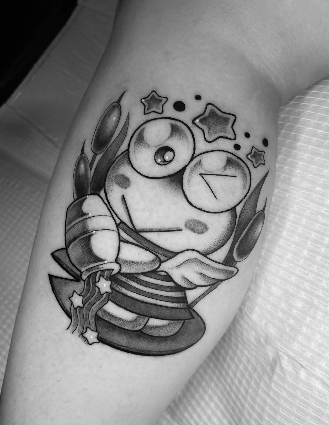 Tattoo by @xens0ul — new_school, black_and_grey
