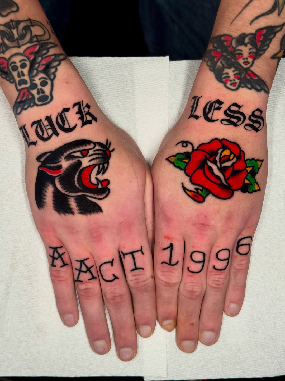 Tattoo by @joebeartattoo β american_traditional, lettering_script
