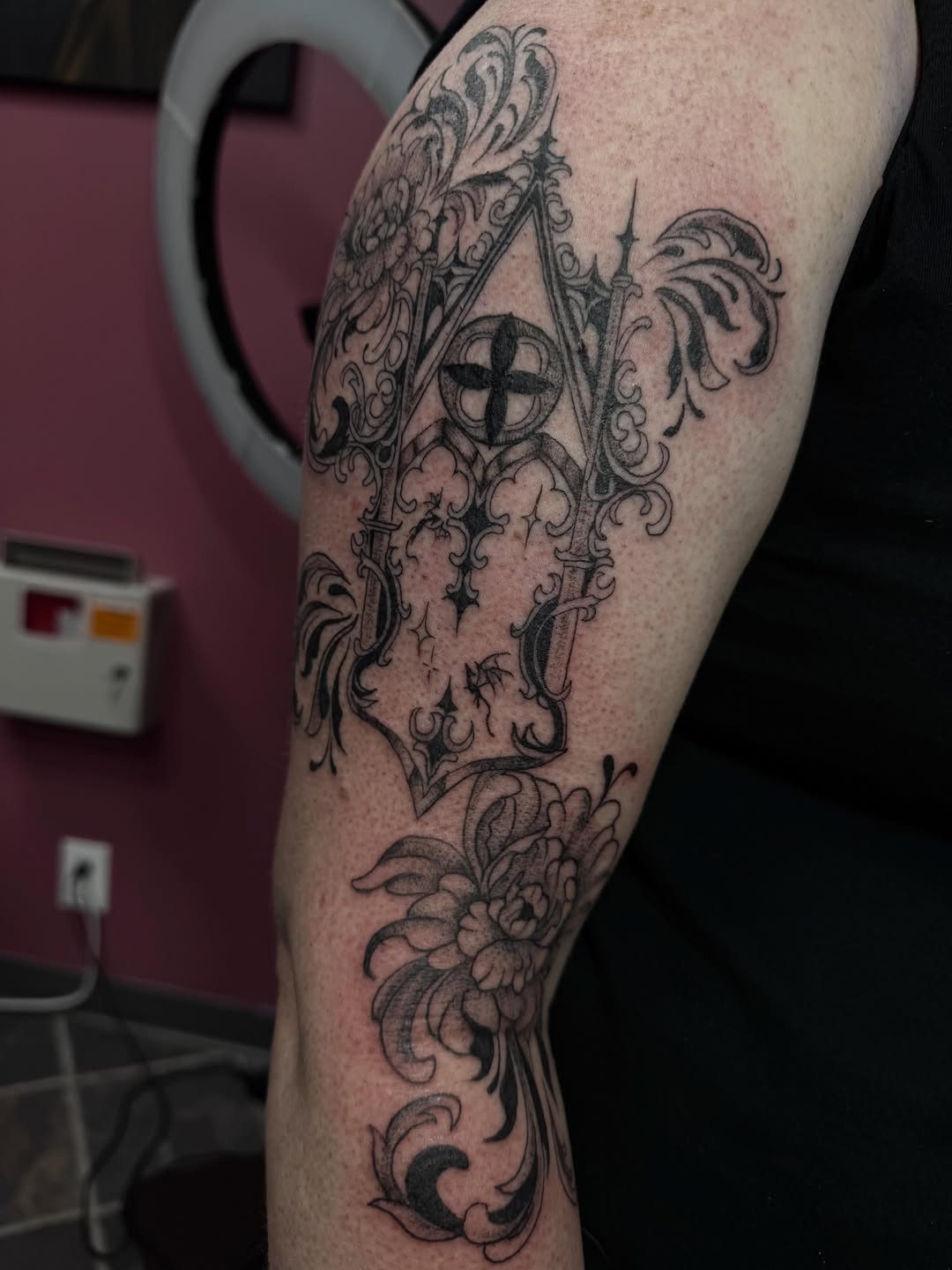 Tattoo by @olivia__tattoos — blackwork, ornamental