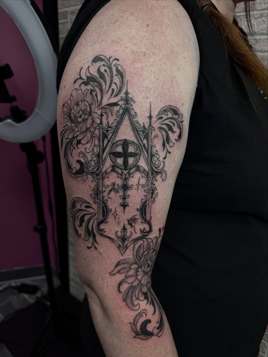 Tattoo by @olivia__tattoos — blackwork, illustrative
