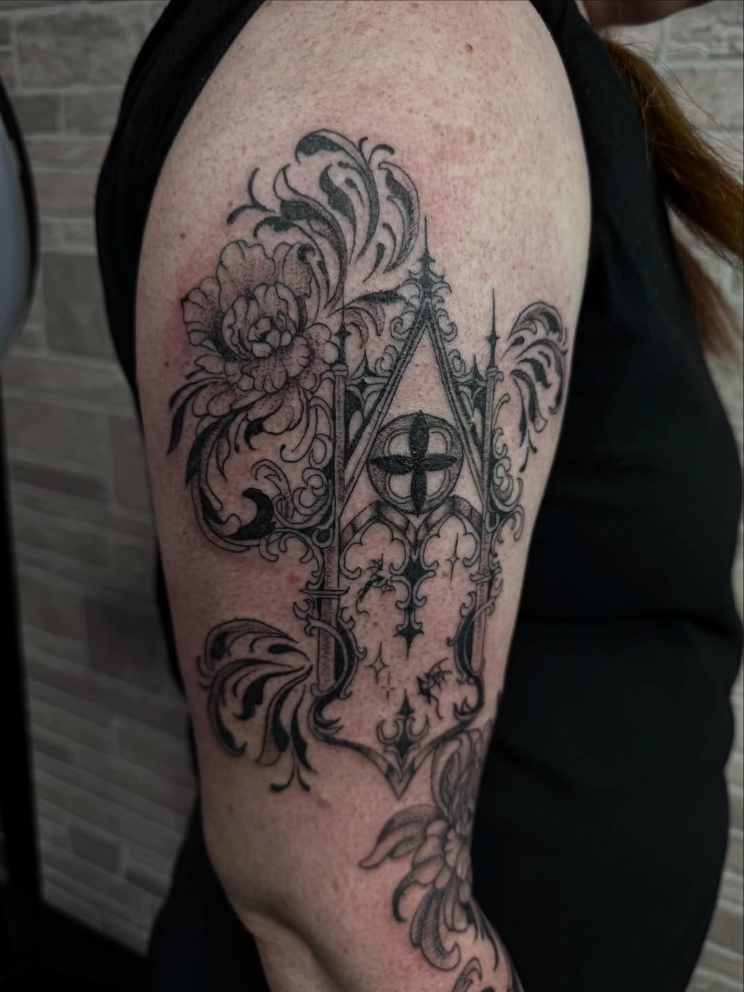 Tattoo by @olivia__tattoos — blackwork, illustrative