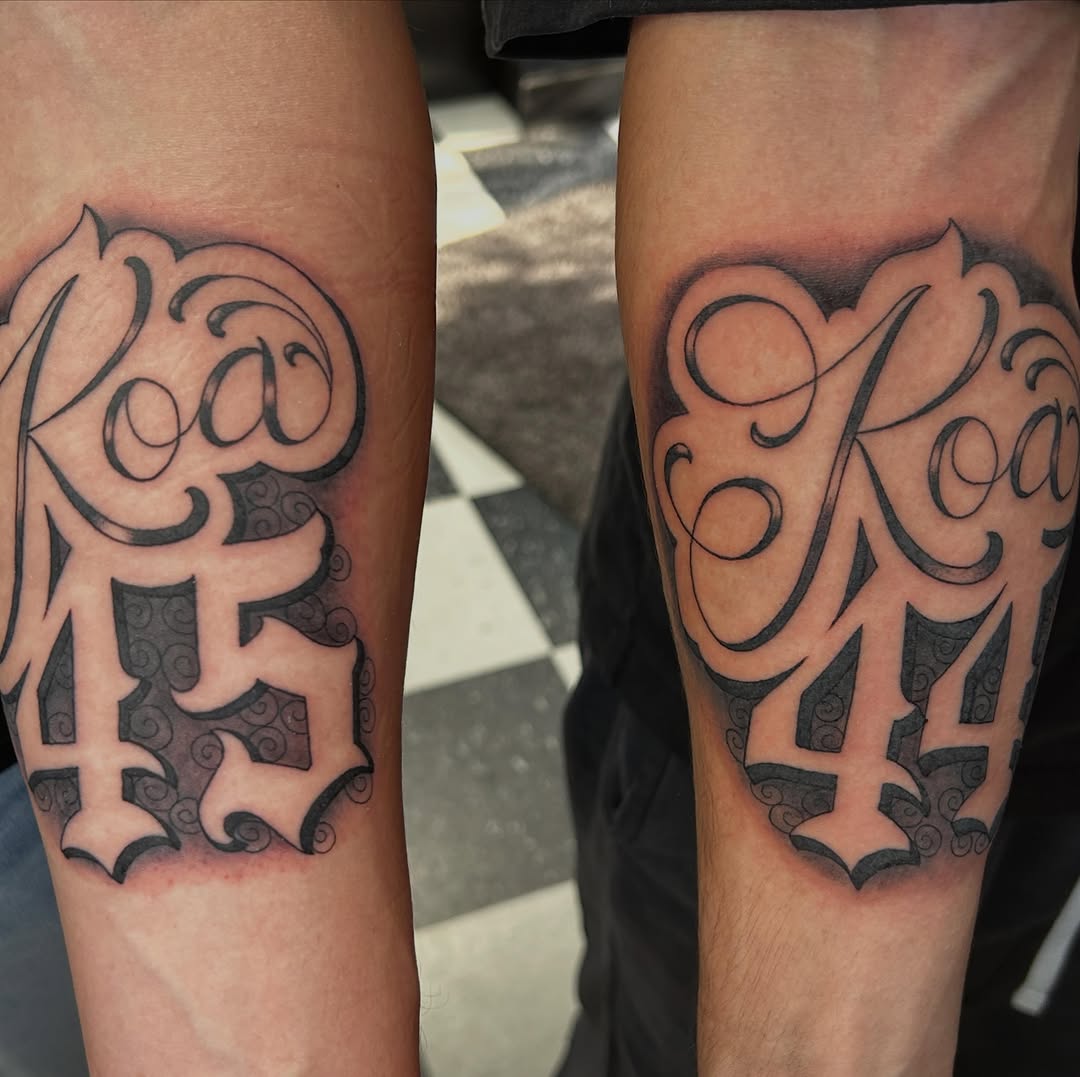 Tattoo by @camdentuttletattoos — lettering_script, black_and_grey