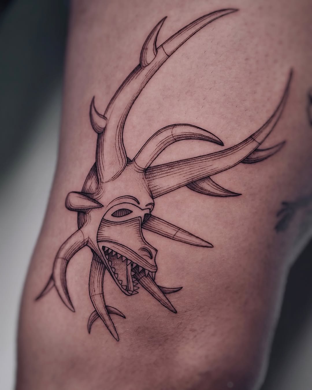Tattoo by @noxttt โ blackwork