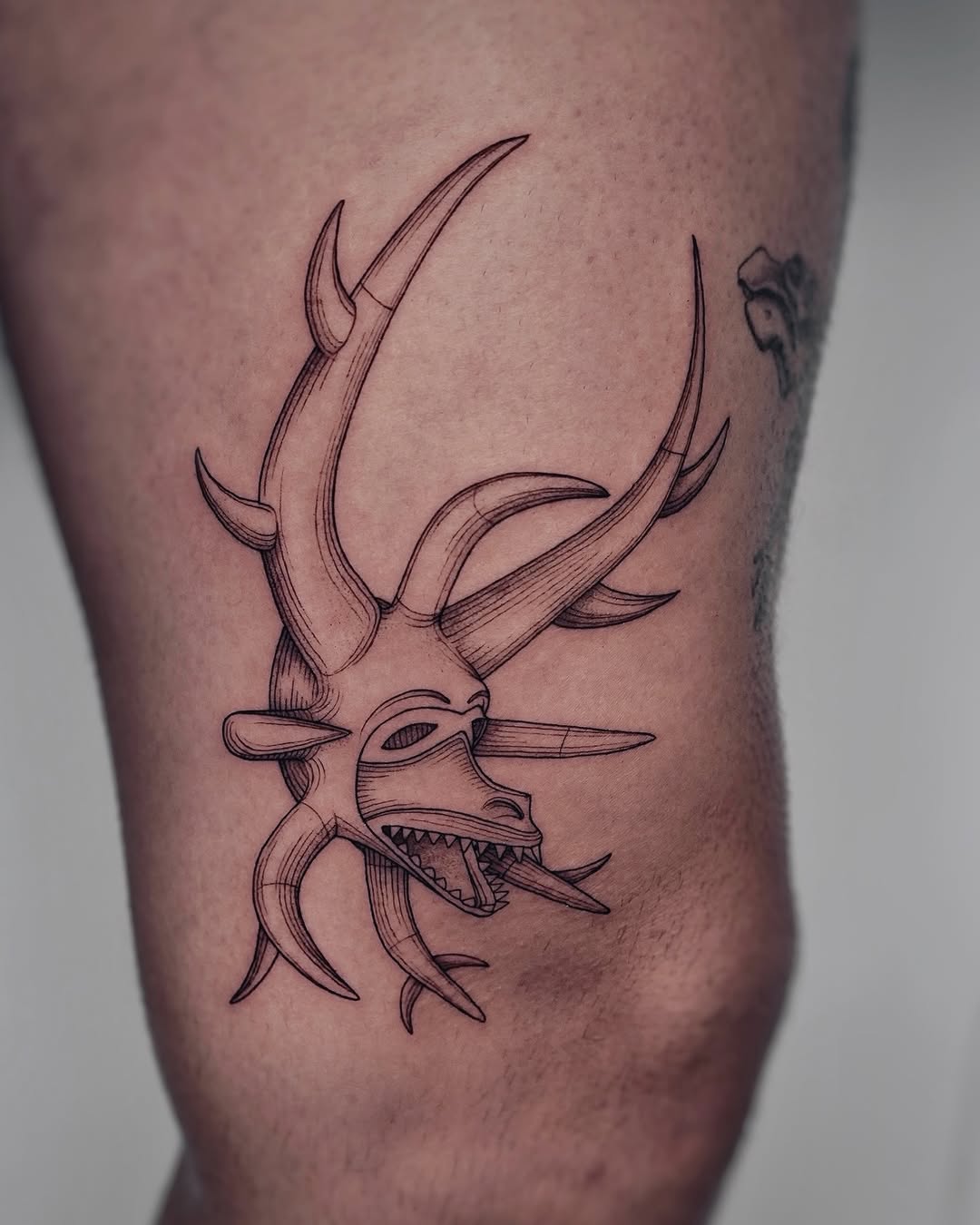 Tattoo by @noxttt โ blackwork
