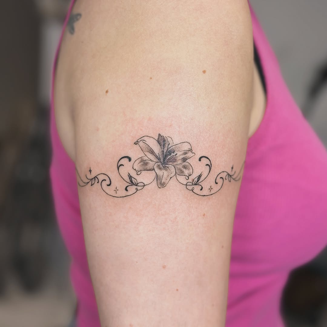 Tattoo by @soupytats — fine_line, black_and_grey