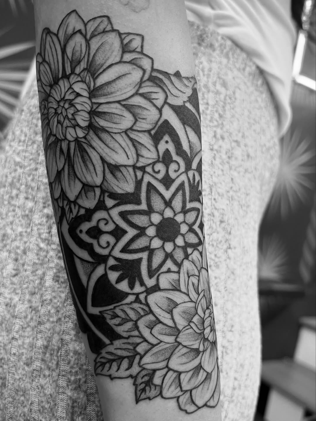 Tattoo by @the_slim_reaper_tattoo — illustrative, black_and_grey