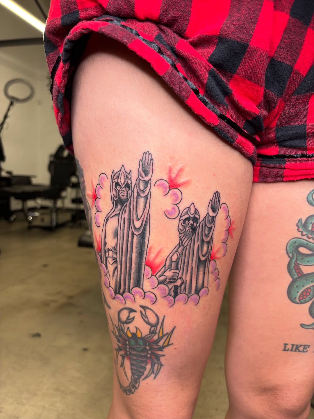 Tattoo by @joelietattoos β black_and_grey, new_school