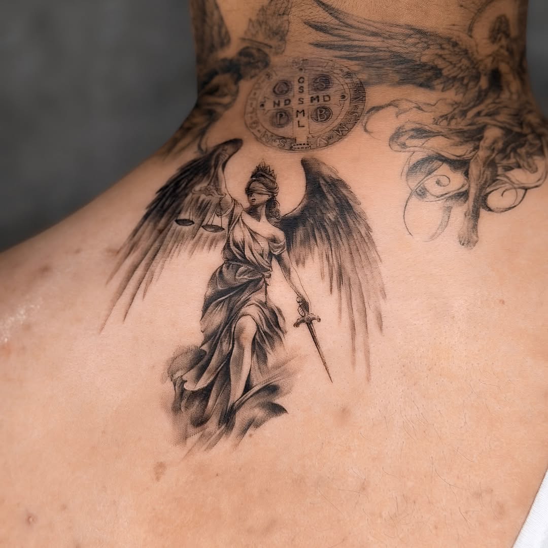 Tattoo by @yuta.tatt β realism, black_and_grey