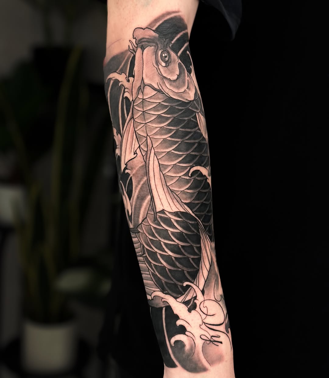 Tattoo by @nathan_inkk — japanese_irezumi, black_and_grey