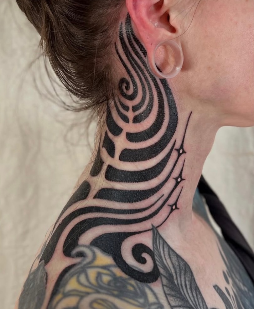 Tattoo by @katnoirink โ blackwork, ornamental
