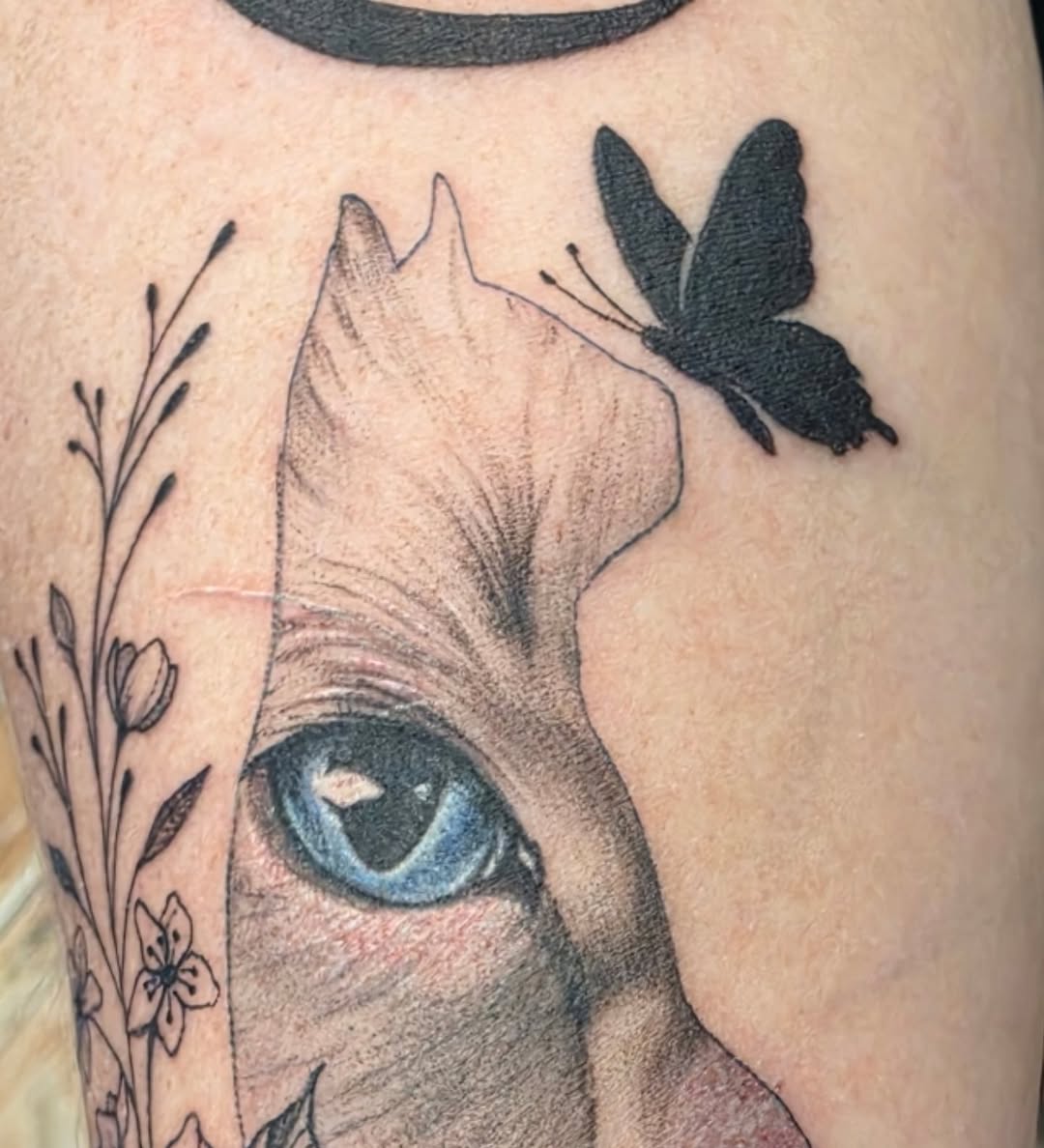 Tattoo by @shannongatesart — realism, black_and_grey