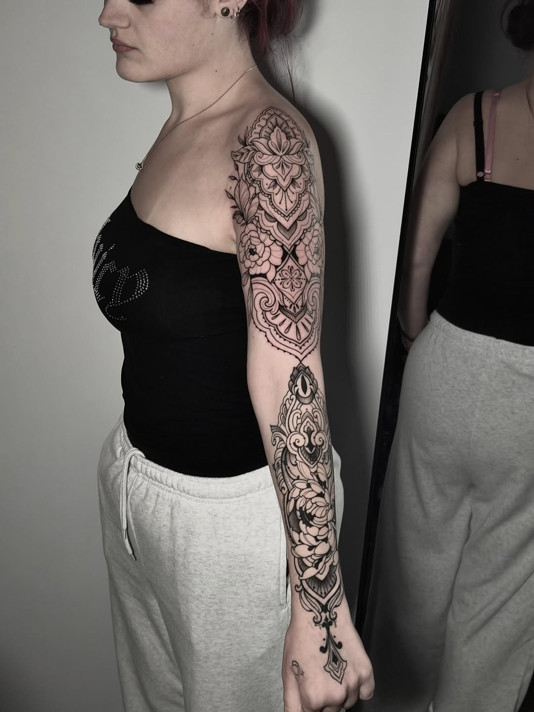 Tattoo by @kbtattz — blackwork, ornamental