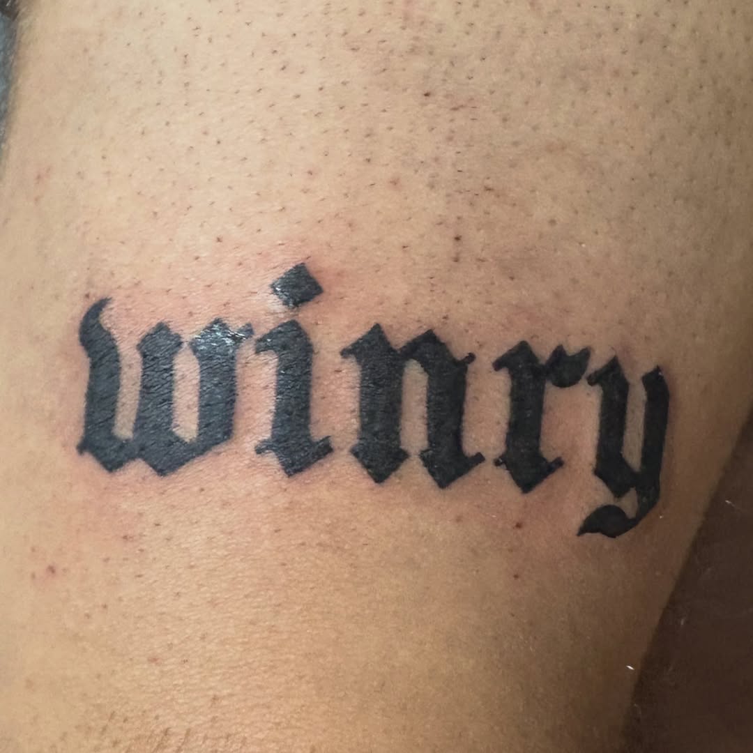 Tattoo by @winrytattoome — lettering_script