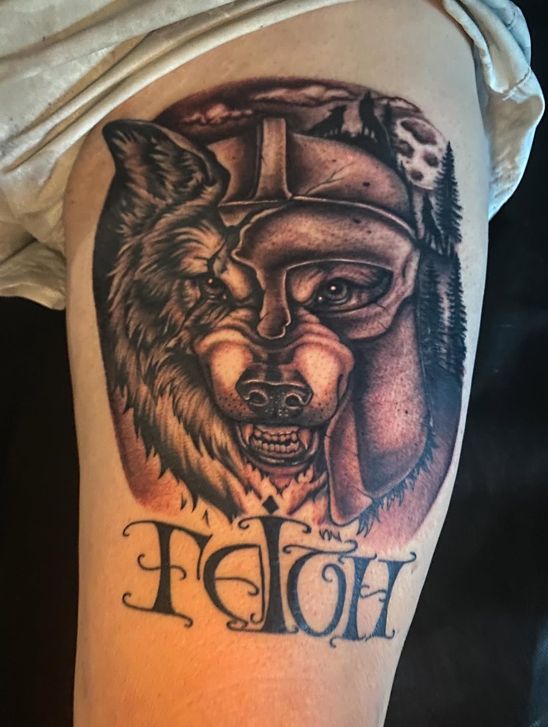 Tattoo by @katecooktattoos — realism, lettering_script