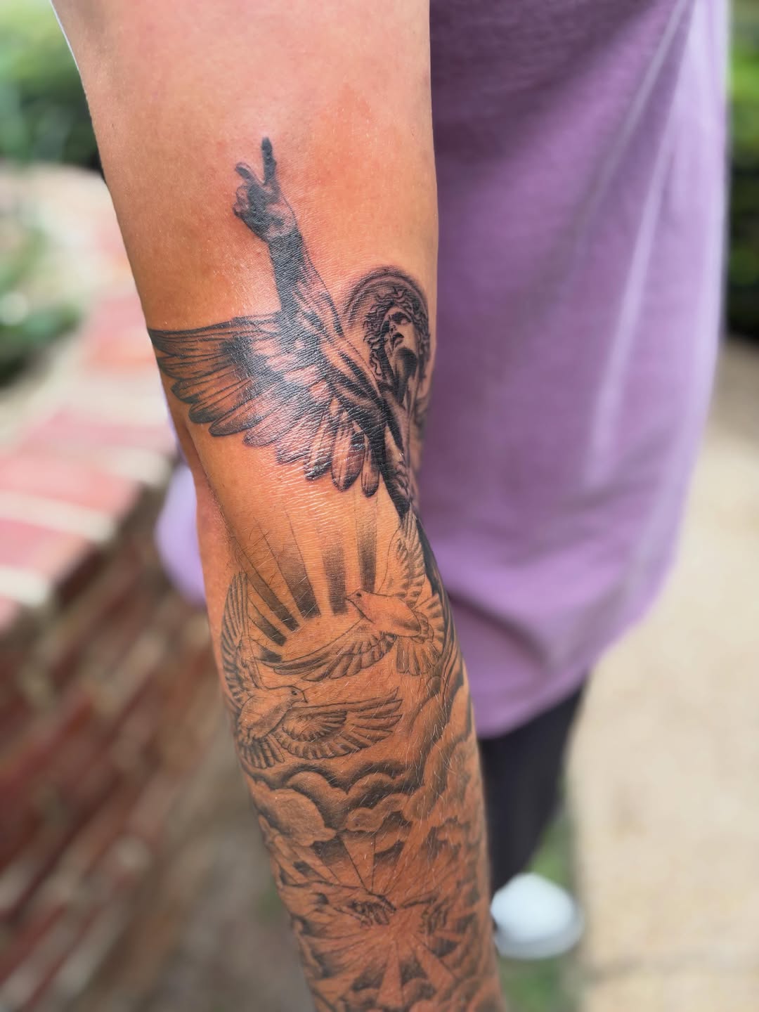 Tattoo by @jaded.artxx — realism, black_and_grey