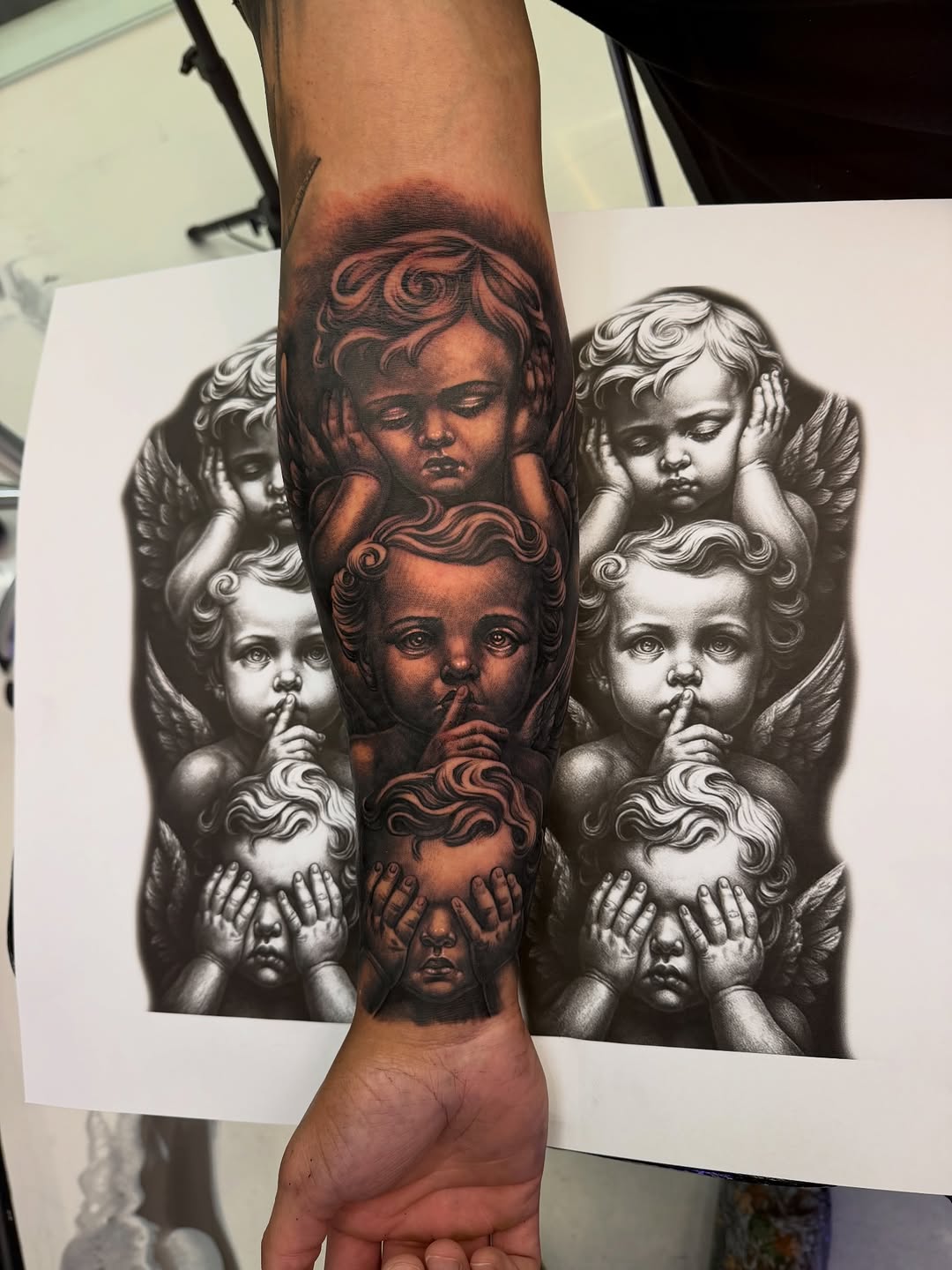 Tattoo by @la.wry โ realism, black_and_grey
