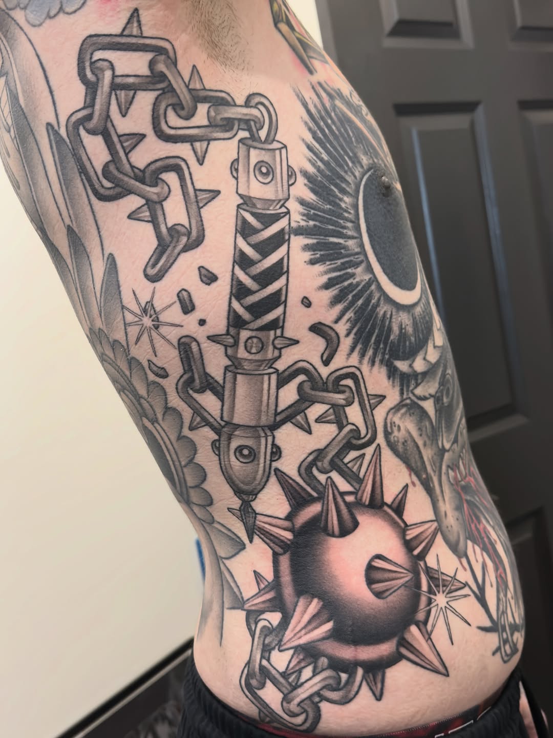 Tattoo by @amyjeantattoos — black_and_grey, realism