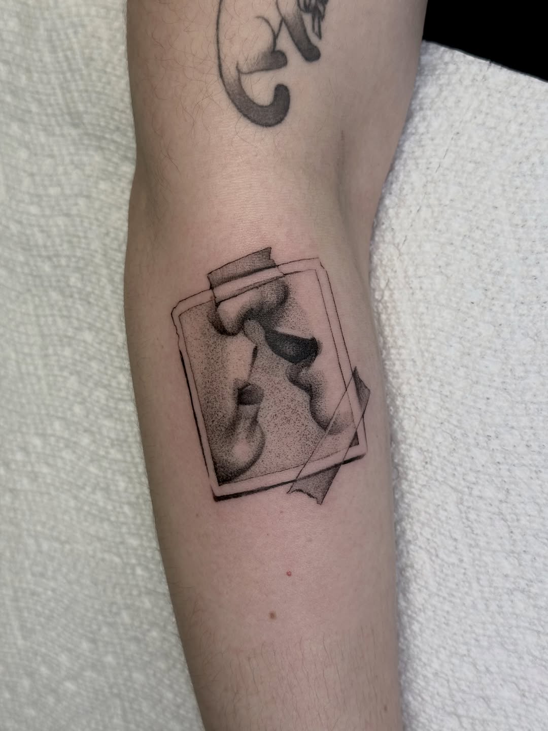 Tattoo by @jesskuesperttattoo — dotwork, black_and_grey