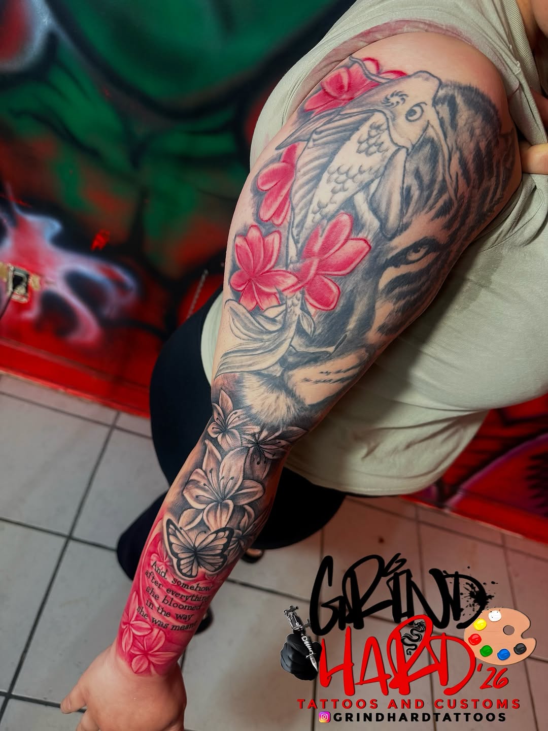 Tattoo by @grindhard_tattoos — realism, black_and_grey
