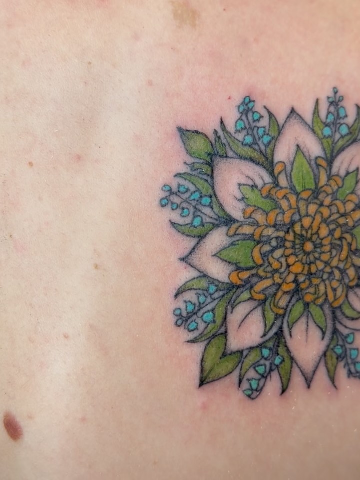 Tattoo by @vancleaveaesthetics — dotwork