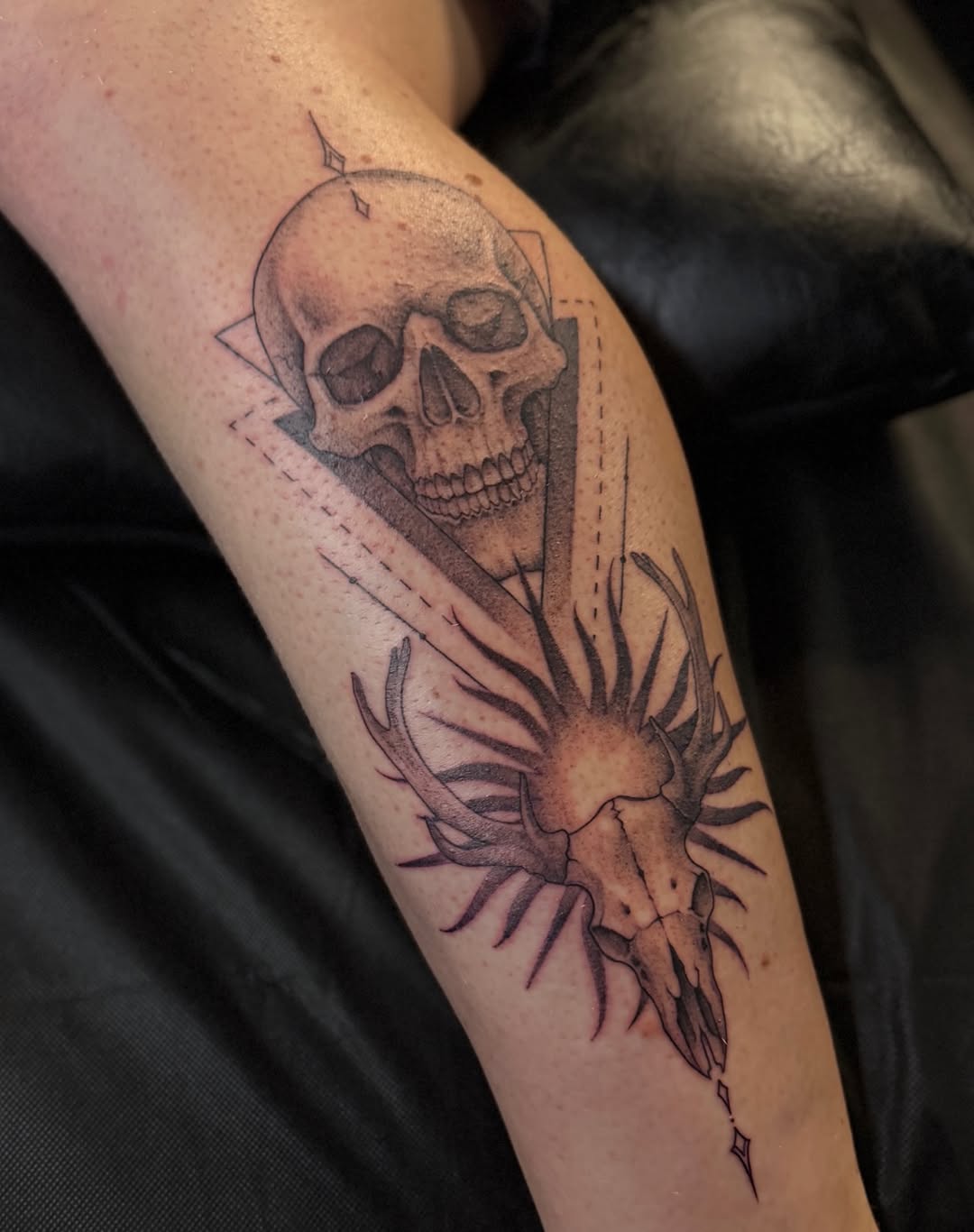 Tattoo by @rikkybobbytattoo โ black_and_grey, realism