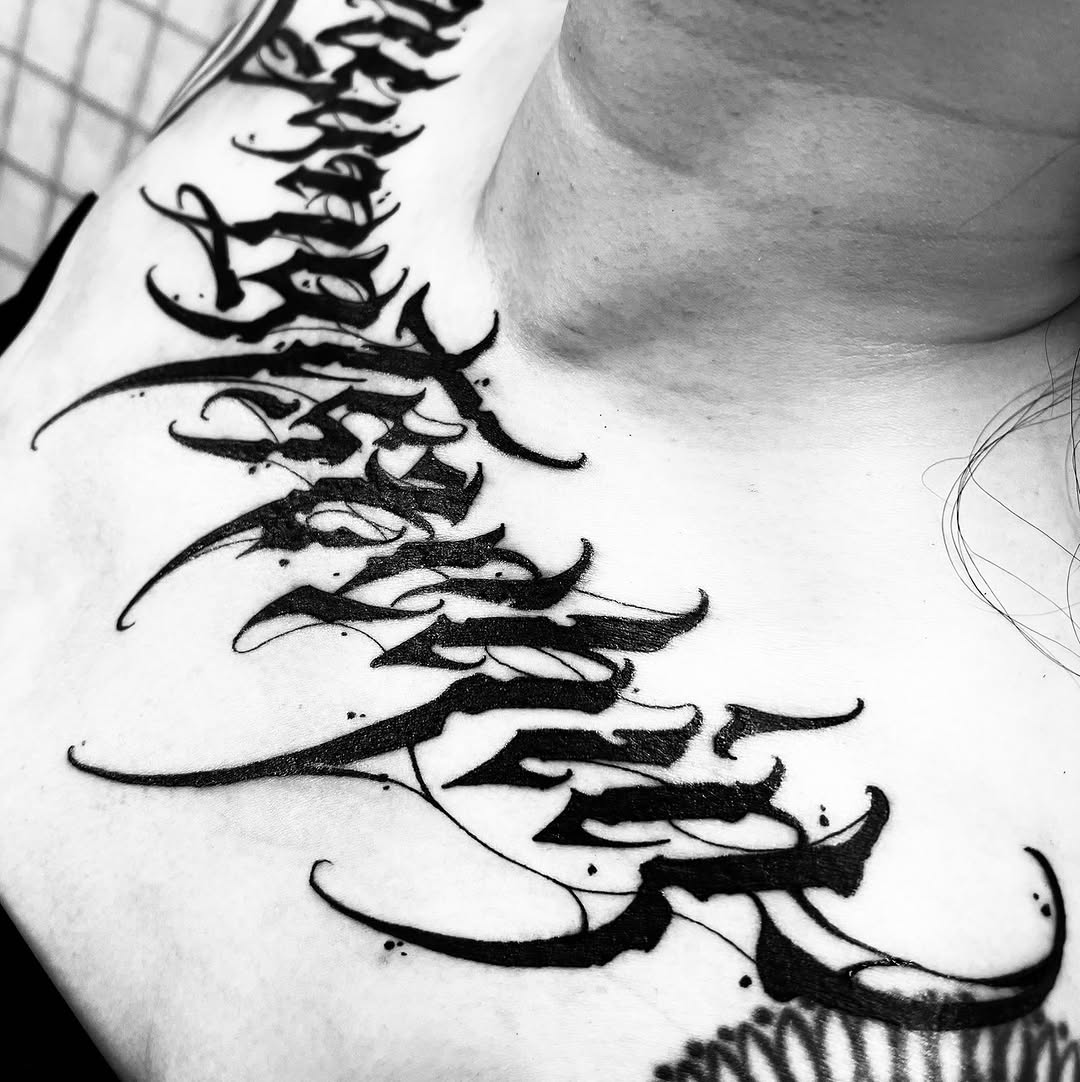 Tattoo by @jimyuip — lettering_script