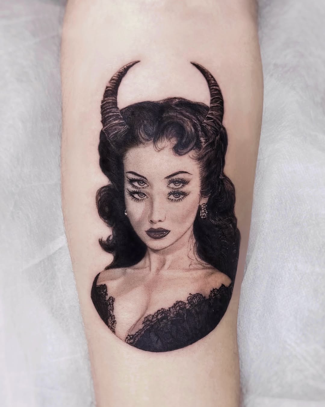 Tattoo by @lucyy.inked โ realism, dark_realism