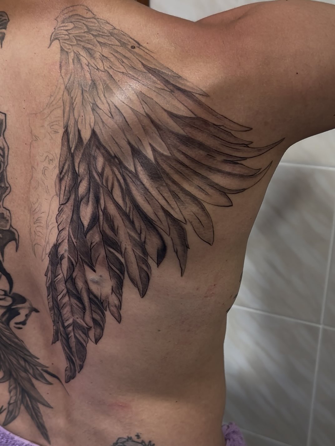 Tattoo by @kunaytattoo_ — black_and_grey, realism