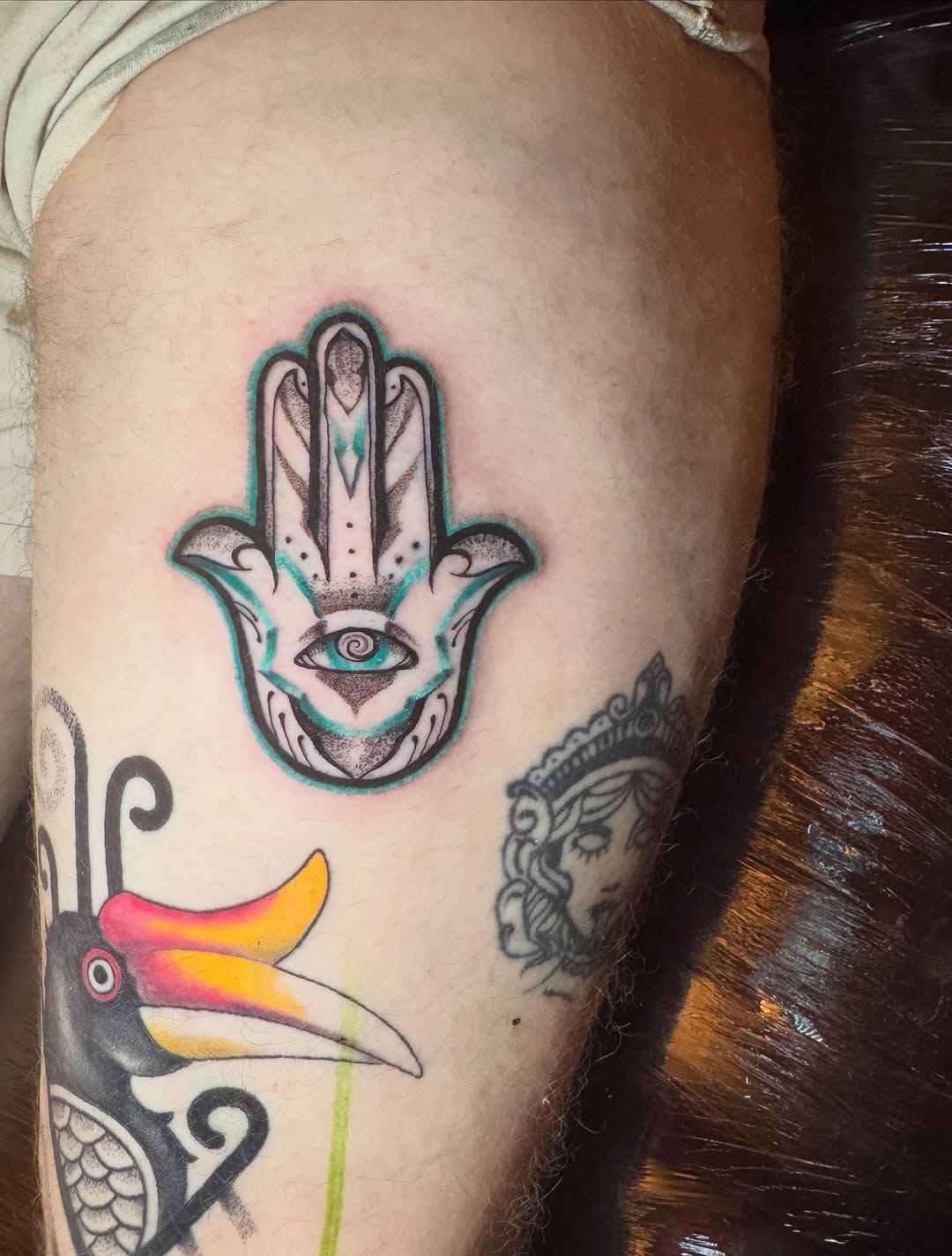 Tattoo by @hobokellyart โ black_and_grey, dotwork