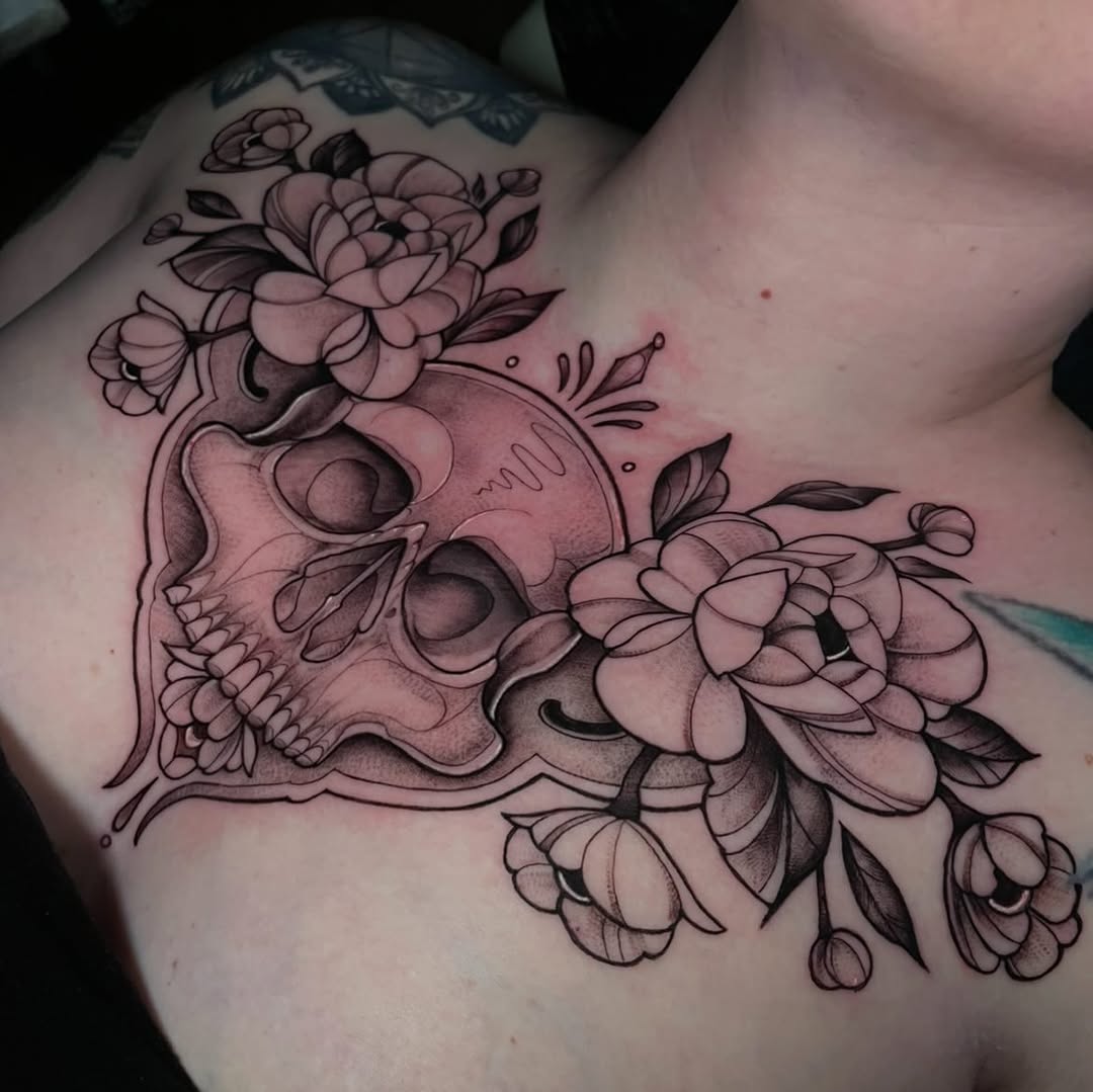 Tattoo by @tattoosbylaurensisouphanh โ black_and_grey, illustrative