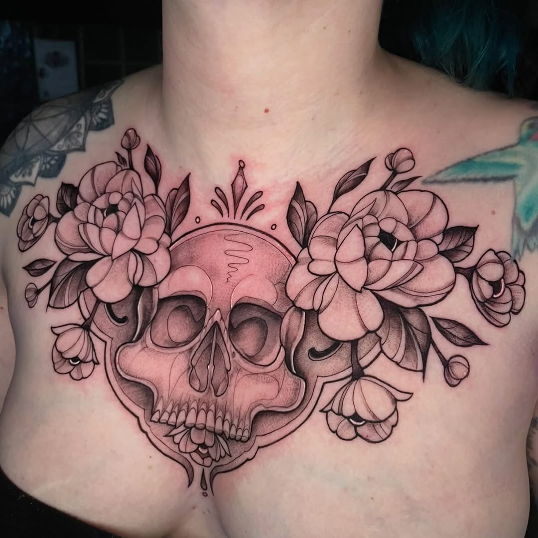 Tattoo by @tattoosbylaurensisouphanh โ black_and_grey, illustrative