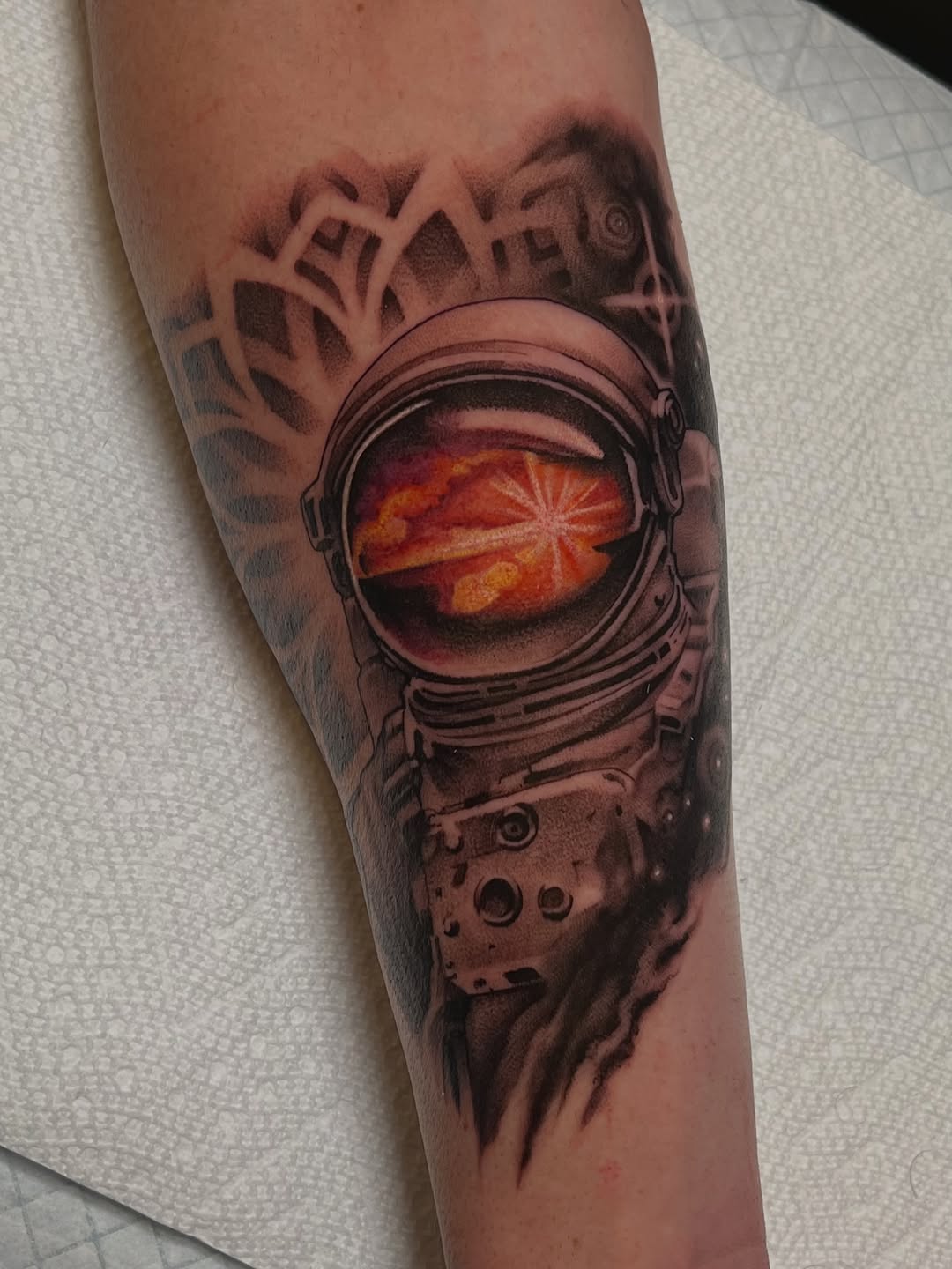 Tattoo by @girlwiththefoxtattoo — realism, black_and_grey