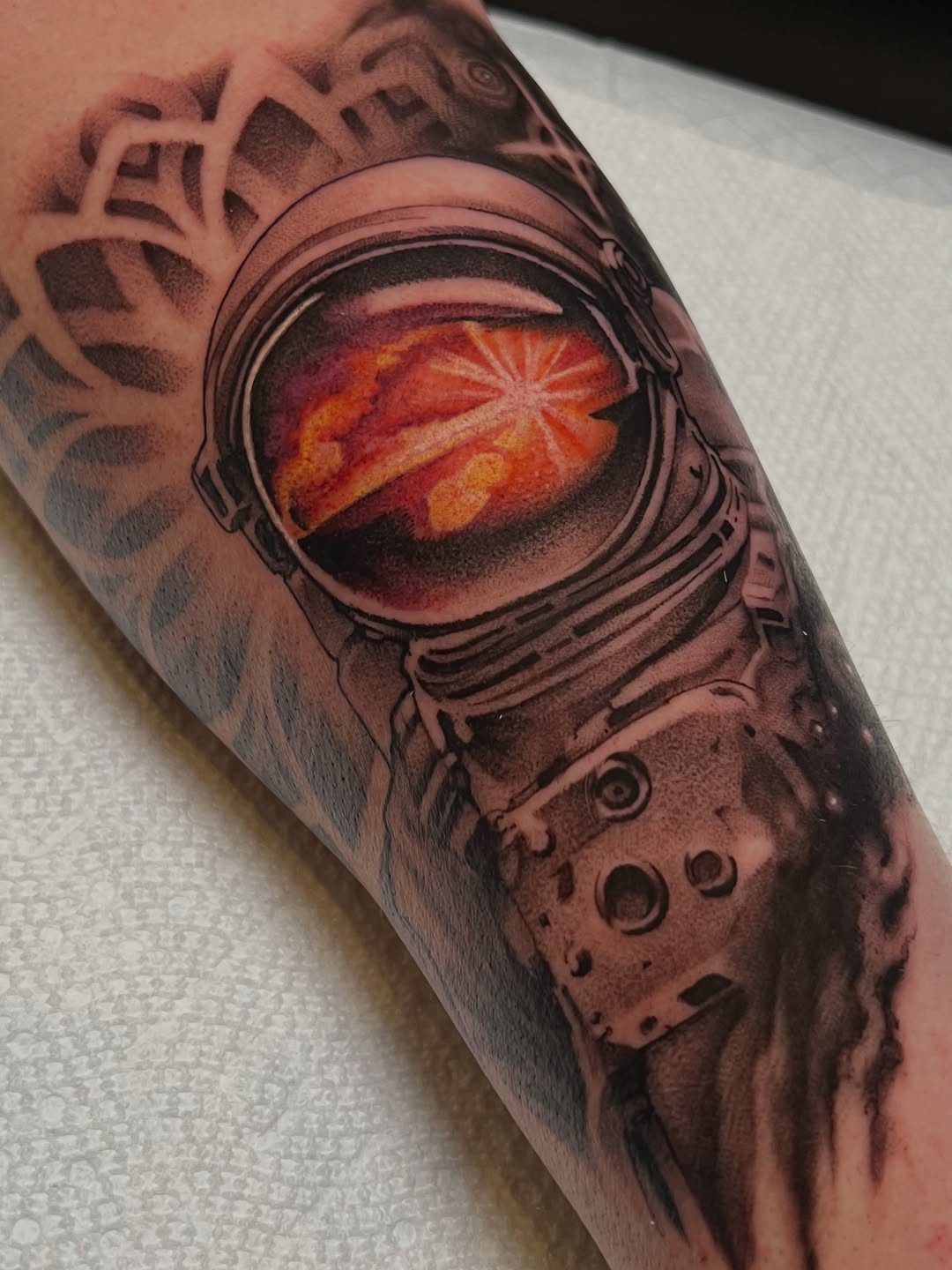 Tattoo by @girlwiththefoxtattoo — realism, black_and_grey