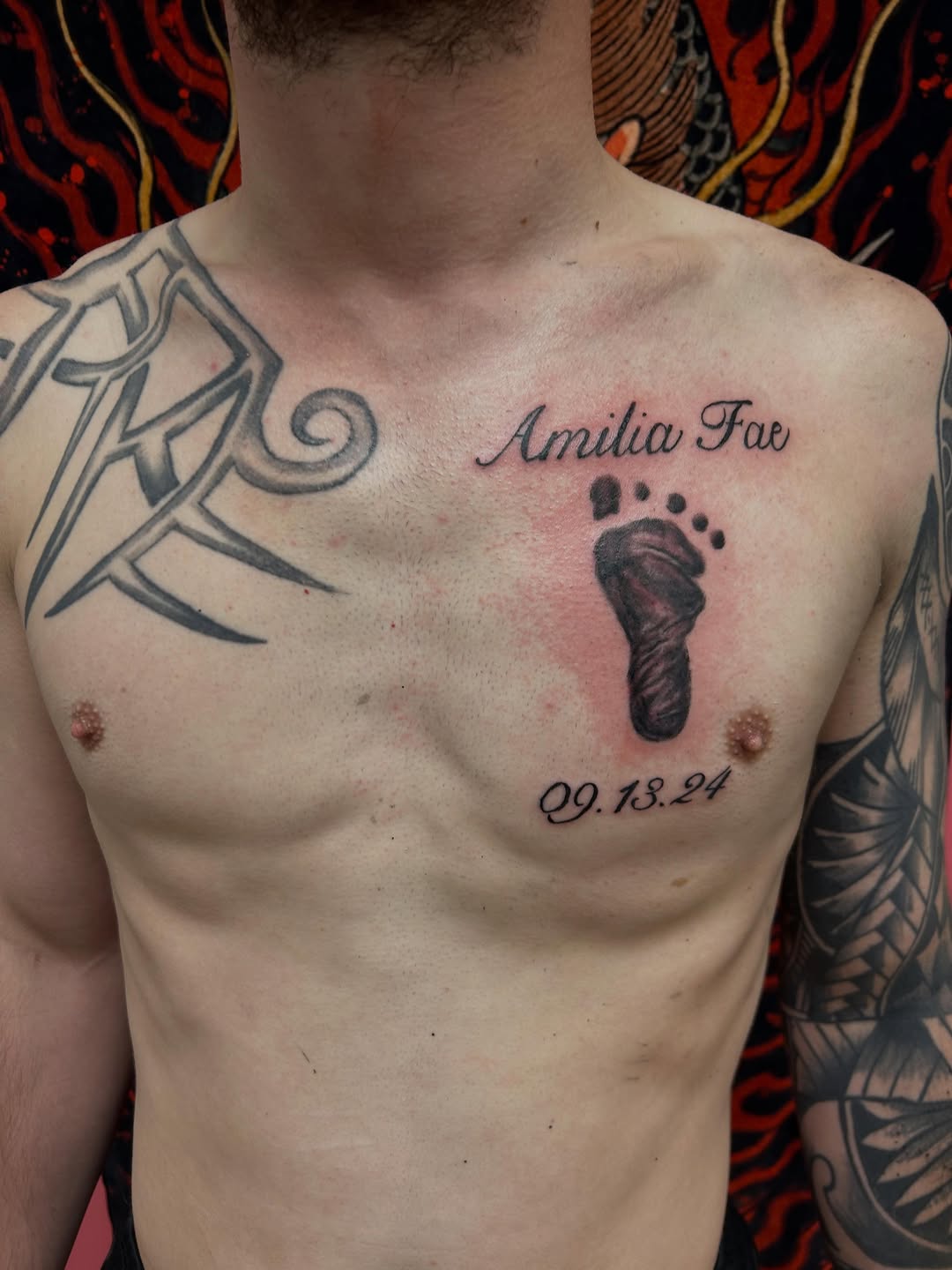 Tattoo by @stogie.tattoos — lettering_script, black_and_grey